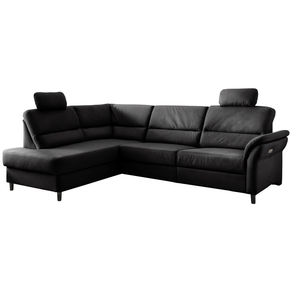 Thumbnail - Livetastic Ecksofa, Schwarz, Textil, Buche, 5-Sitzer, Ottomane links, L-Form, 266x190 cm, Made in EU, seitenverkehrt erh...