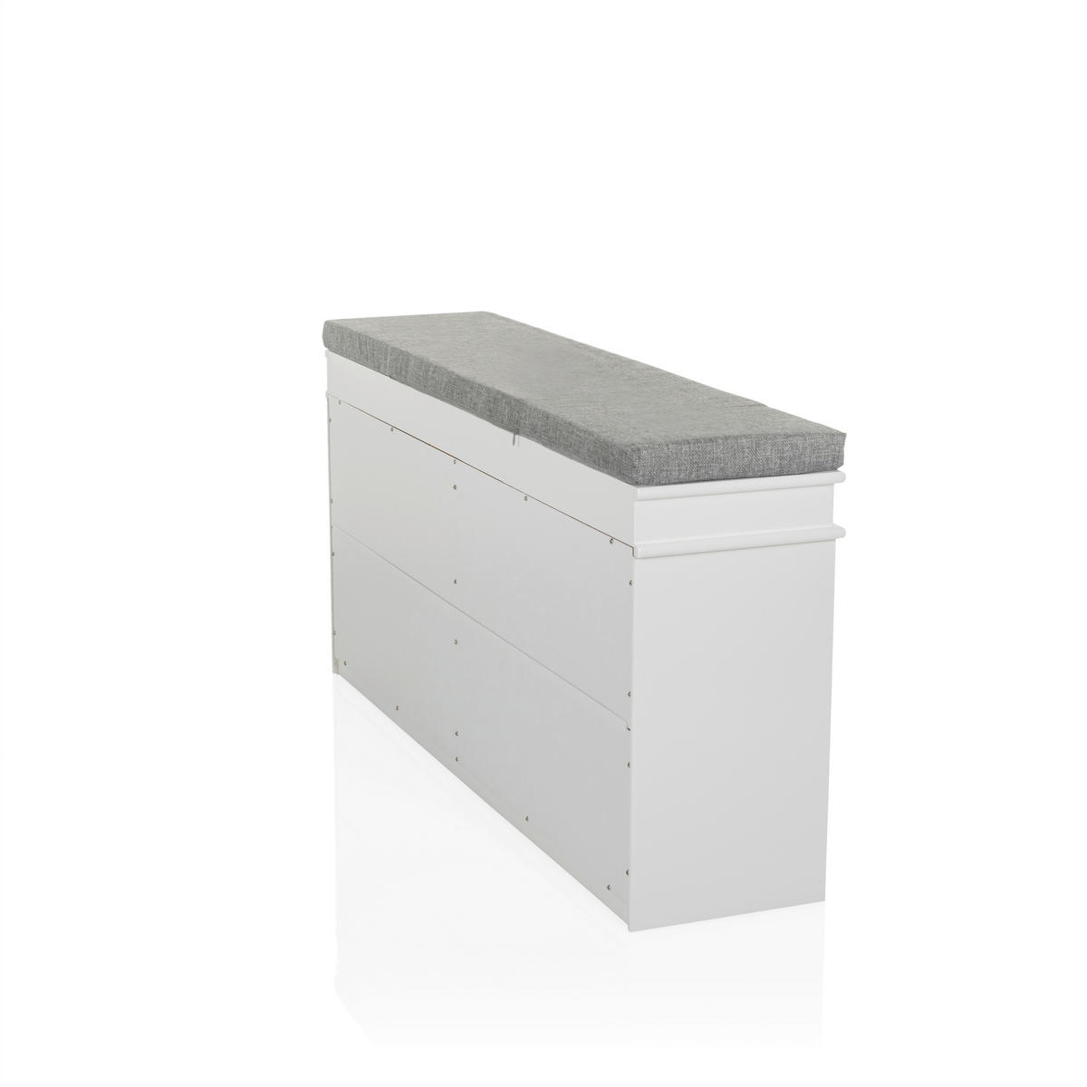 SKOSKÅP  i 104/52/24 cm  - vit/silver, Modern, metall/trämaterial (104/52/24cm) - MID.YOU