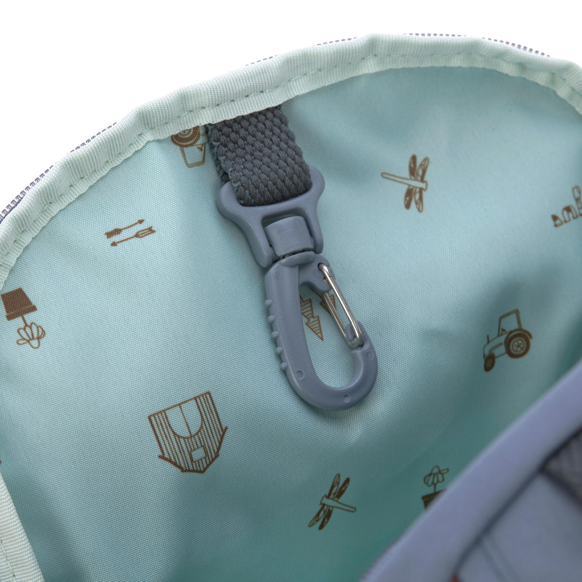 KINDERRUCKSACK Adventure Mini  - Blau/Braun, Basics, Textil (24,5/15,5/27cm) - Lässig