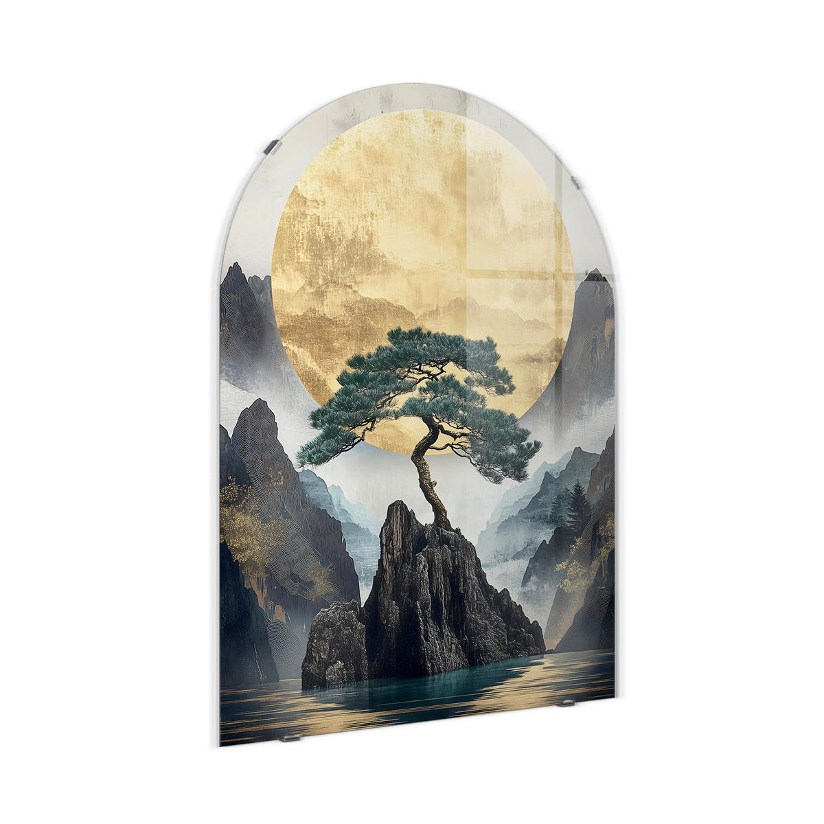 GLASBILD Landschaft & Natur 70/100 cm  - Multicolor, Basics, Glas/Papier (70/100cm)