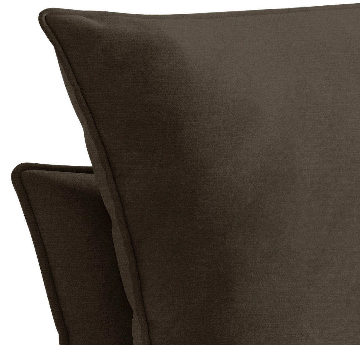 SESSEL in Velours Braun  - Schwarz/Braun, Design, Textil/Metall (72/84/90cm) - Hom`in