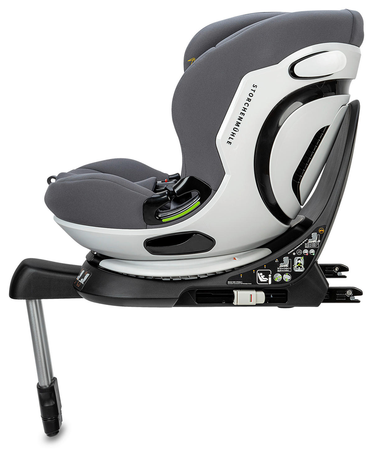 REBOARDER-KINDERSITZ Niki KId  - Grau, Basics, Kunststoff/Textil (45/59/53.5cm) - Storchenmühle