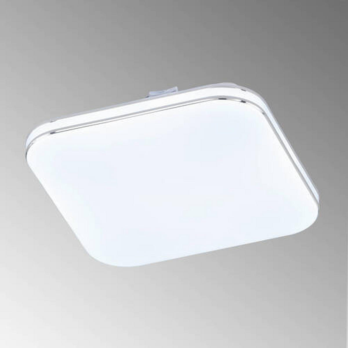 STROPNÍ LED SVÍTIDLO, 29,50/29,50 cm  - bílá/barvy chromu, Konvenční, sklo (29,50/29,50cm) - Fischer & Honsel