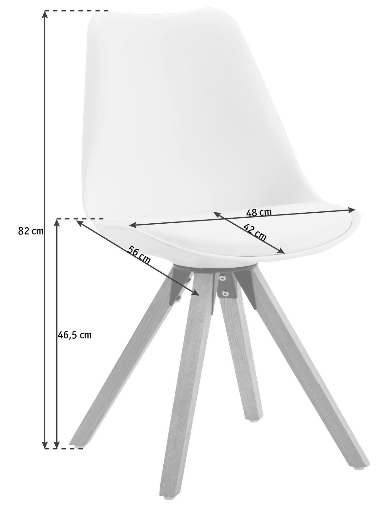 ŽIDLE, černá, barvy dubu - barvy dubu/černá, Design, kov/dřevo (48/82/56cm) - Carryhome