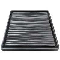 GESCHIRRABTROPFTASSE   - Schwarz, Basics, Kunststoff (43,2/2/38,2cm) - Blanco