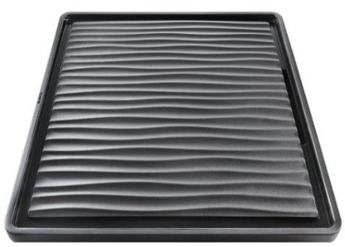 GESCHIRRABTROPFTASSE   - Schwarz, Basics, Kunststoff (43,2/2/38,2cm) - Blanco