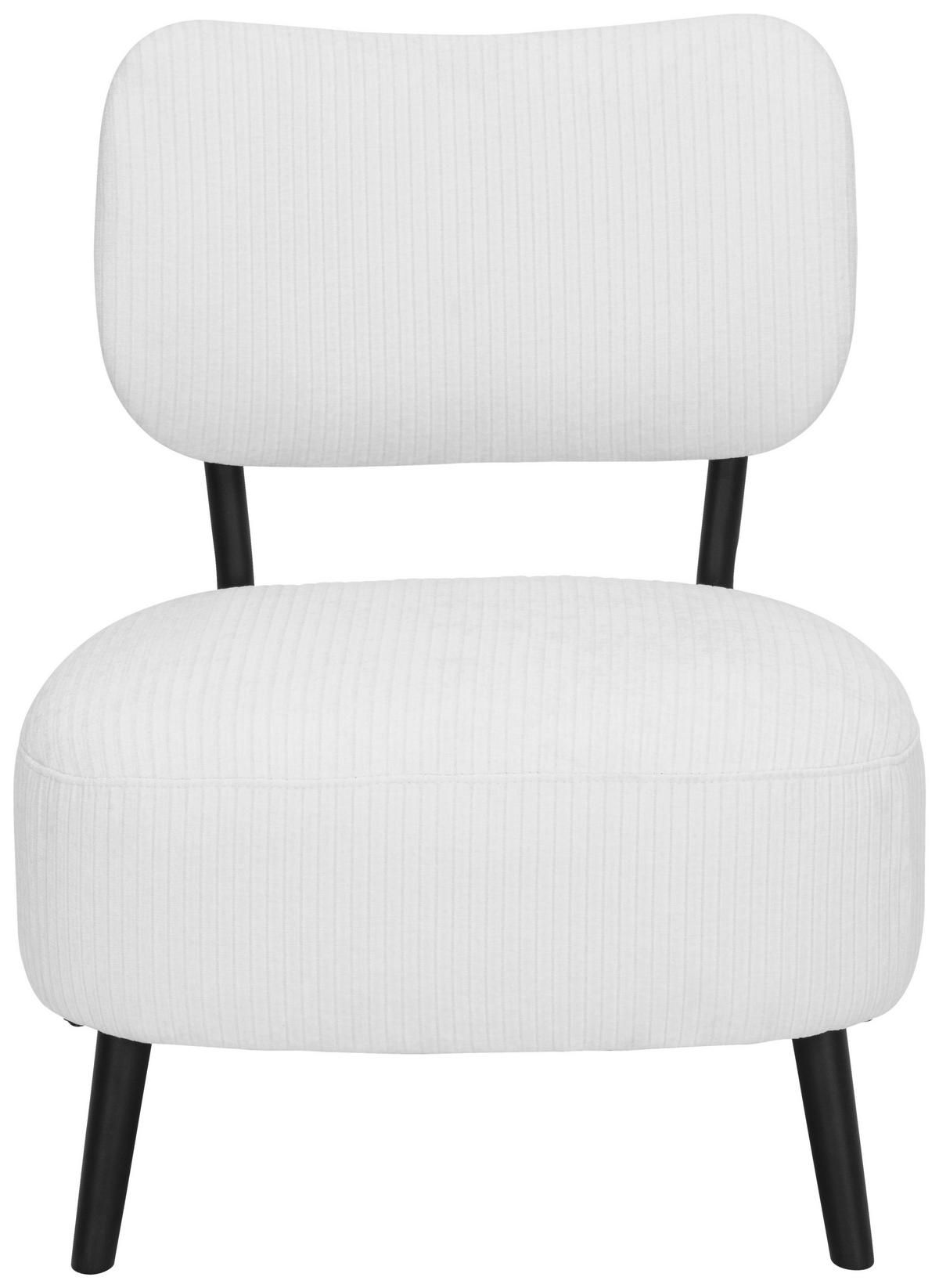 KŘESLO, textil, krémová - černá/krémová, Design, kov/textil (62/76/65,5cm) - P & B