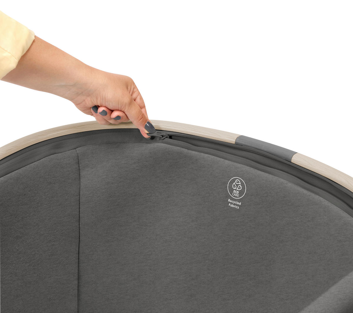 DODATNA POSTELJICA IORA 93/74,5/55 cm temno siva  - temno siva, Basics, kovina/umetna masa (93/74,5/55cm) - Maxi-Cosi