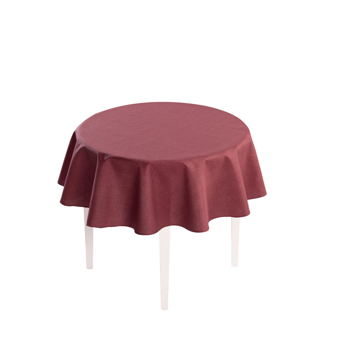 TISCHDECKE OSLO Textil Bordeaux 140 cm  - Bordeaux, Basics, Textil (140cm) - Peyer Syntex