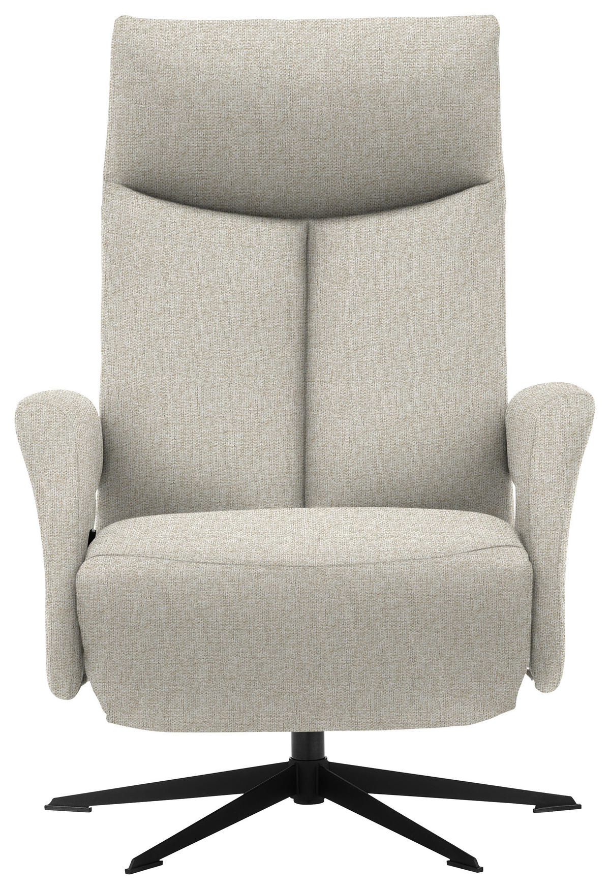 RELAXSESSEL in Textil Beige  - Beige/Schwarz, Design, Textil/Metall (74/105/82cm) - Welnova