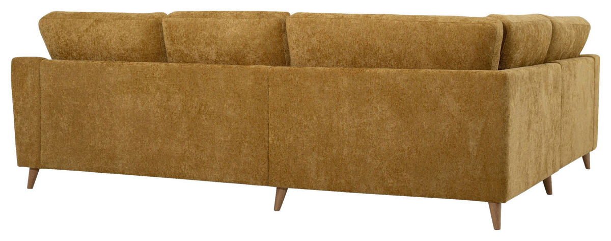 SOFFA i flatväv senapsgul  - senapsgul/naturfärgad, Klassisk, metall/trä (236/273cm) - Welnova