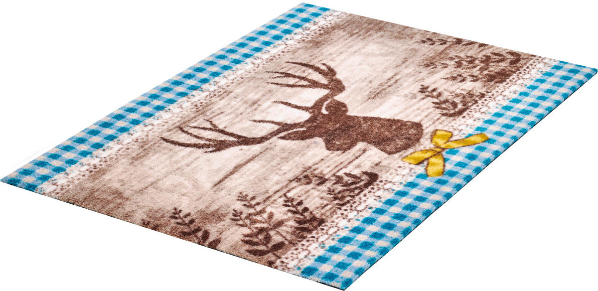 FUßMATTE 50/70 cm Hubertus  - Creme/Braun, LIFESTYLE, Kunststoff/Textil (50/70cm) - Grund