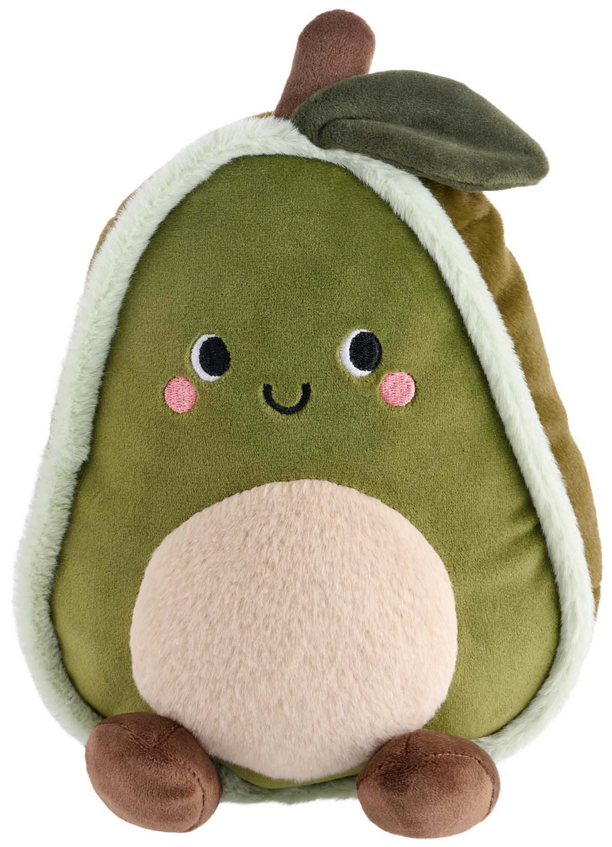 PLÜSCHFIGUR  - Dunkelgrün/Beige, Trend, Kunststoff/Textil (19/13/15cm) - Patinio