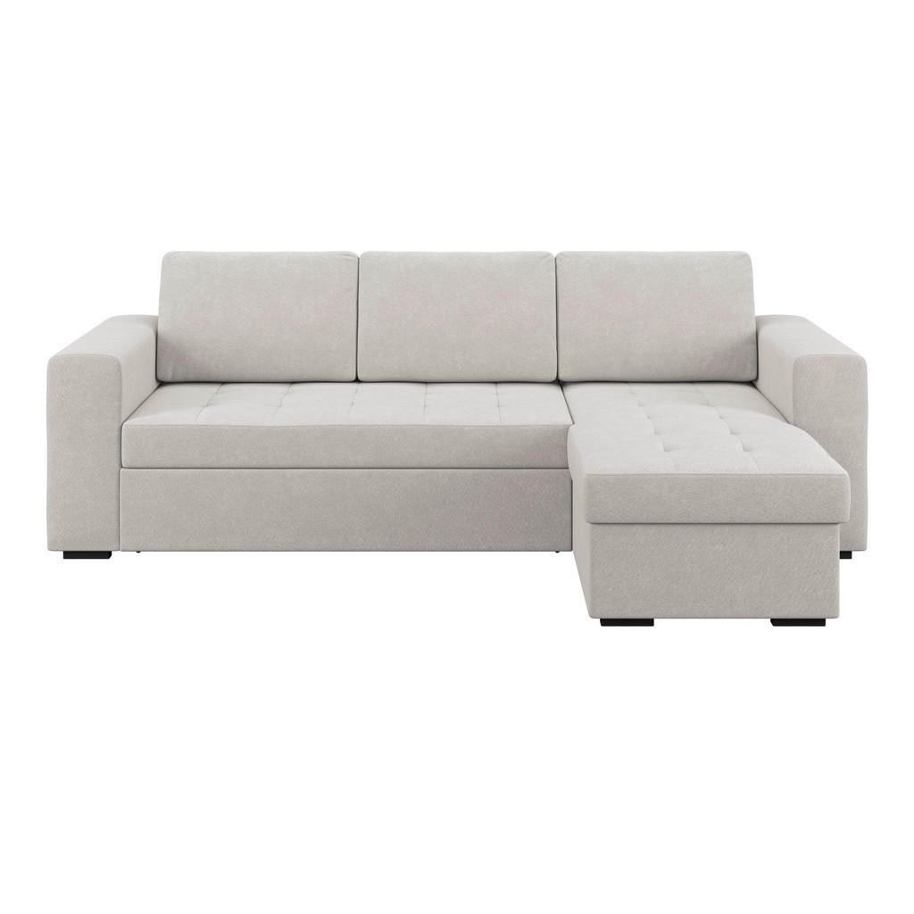Ecksofa Jan Hellgrau S: 247x155 cm