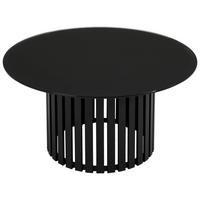 COUCHTISCH Farbglas 80/80/40 cm rund Schwarz  - Schwarz, Design, Glas/Metall (80/80/40cm) - Livetastic