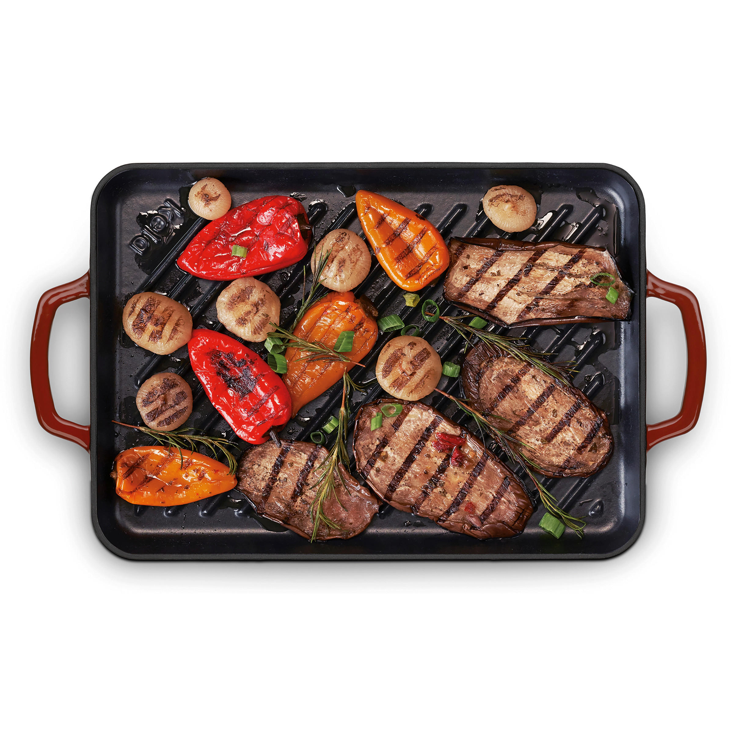 GRILLPLATTE - Rot, KONVENTIONELL, Metall (35/25/2cm) - Kela