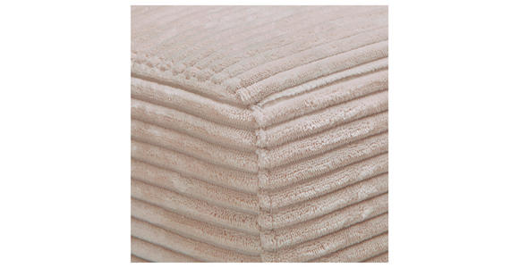 ECKSOFA  in Cord Taupe  265/224 cm  - Taupe/Schwarz, Design, Kunststoff/Textil (265/224cm) - Hom`in