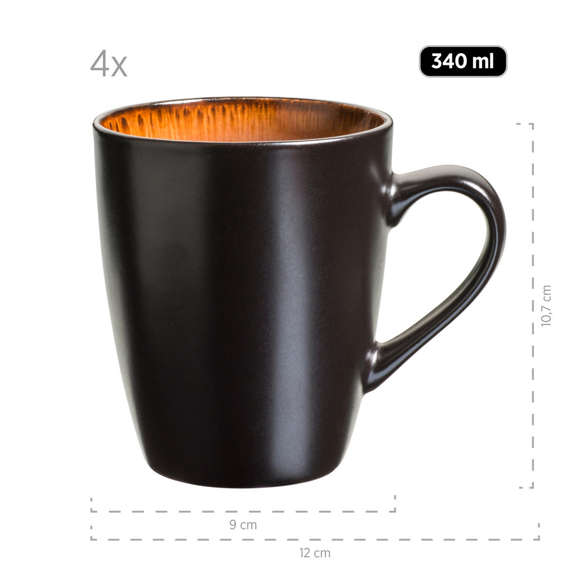 KOMBISERVICE 20-teilig 4 Personen  - Basics, Keramik - Mäser