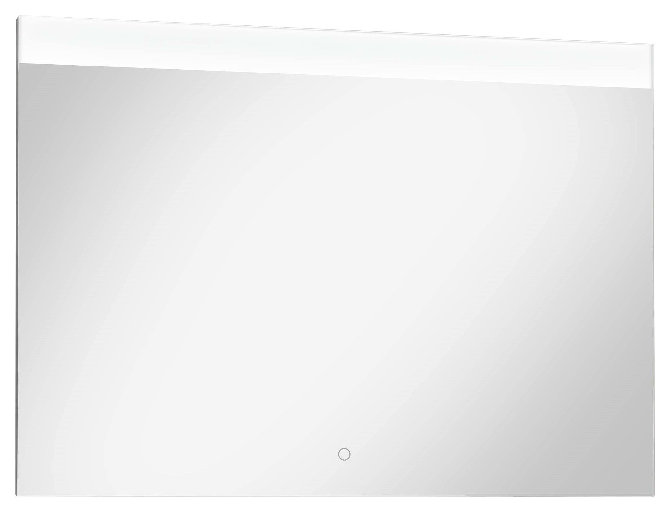 BADEZIMMERSPIEGEL 100/72/2,5 cm  - Edelstahlfarben, MODERN, Glas (100/72/2,5cm) - Celina Home