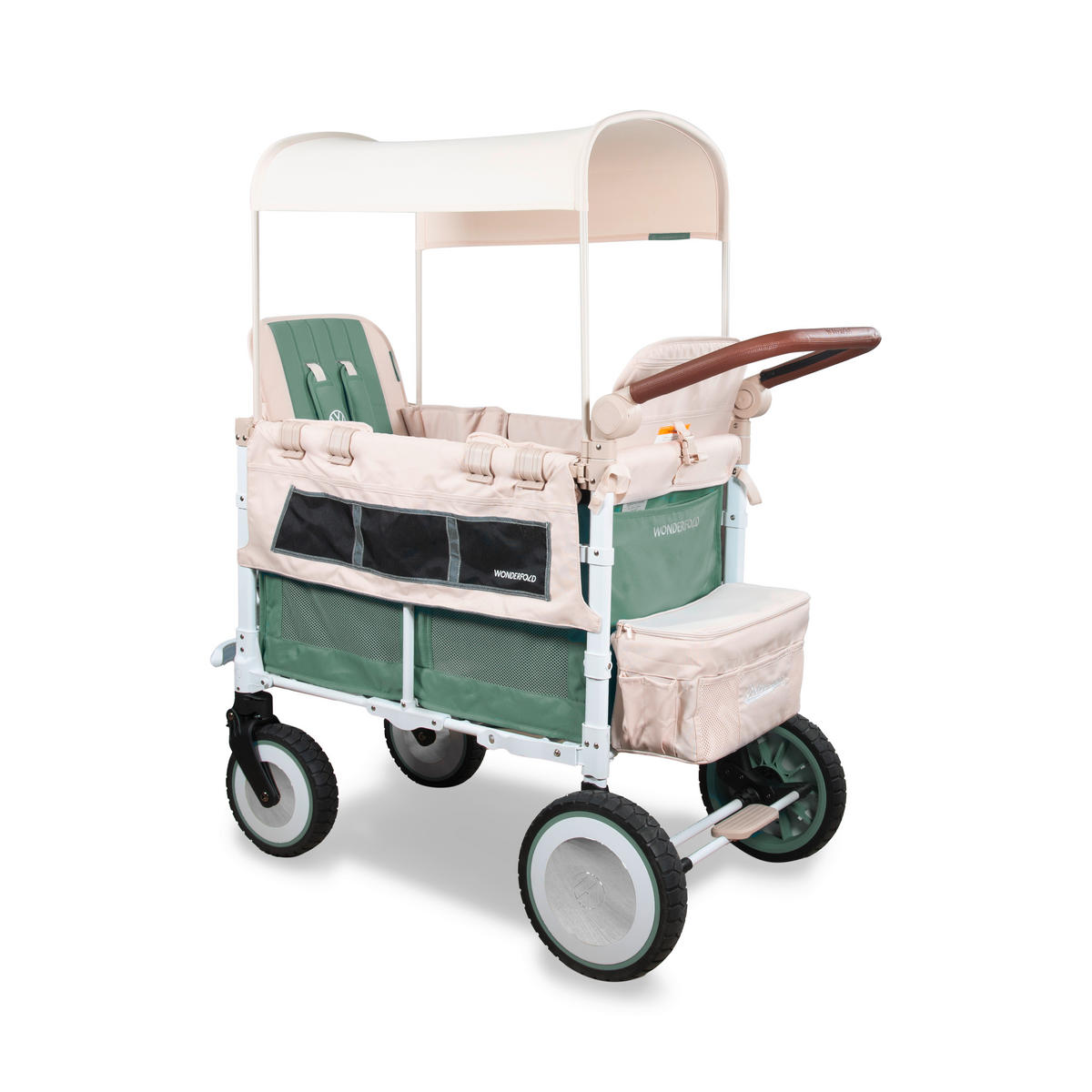 BOLLERWAGEN  VW2 VOLKSWAGEN STROLLER WAGON   - Salbeigrün/Beige, LIFESTYLE (63.5/128.27/137.16cm) - WONDERFOLD