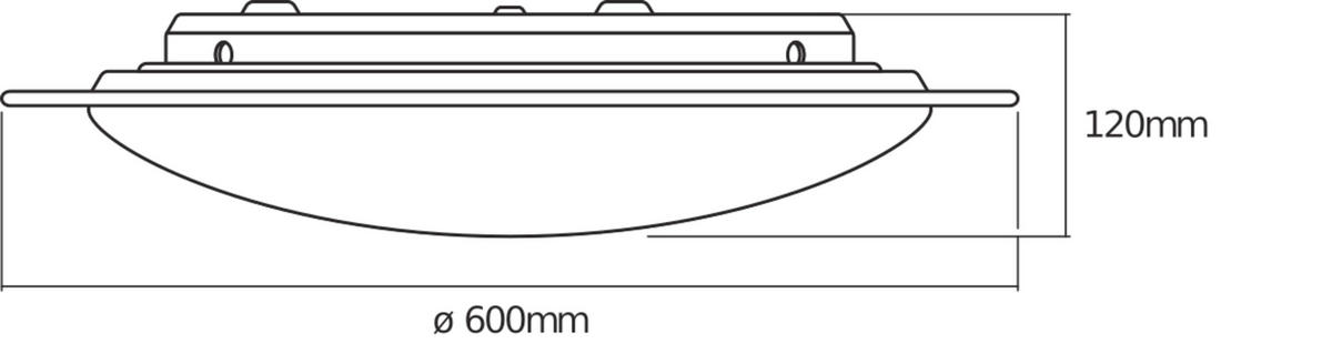 LED-DECKENLEUCHTE 56/12 cm   - Weiß, Basics, Kunststoff/Metall (56/12cm) - Osram