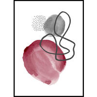 TISAK NA PLATNU     51,5/71,5 cm       - višebojno/crna, Design, drvni materijal/tekstil (51,5/71,5cm) - Monee