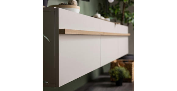 HÄNGELOWBOARD Kaschmir, Eiche Artisan  - Kaschmir/Eiche Artisan, Basics, Holzwerkstoff (192/32/41,5cm) - Carryhome