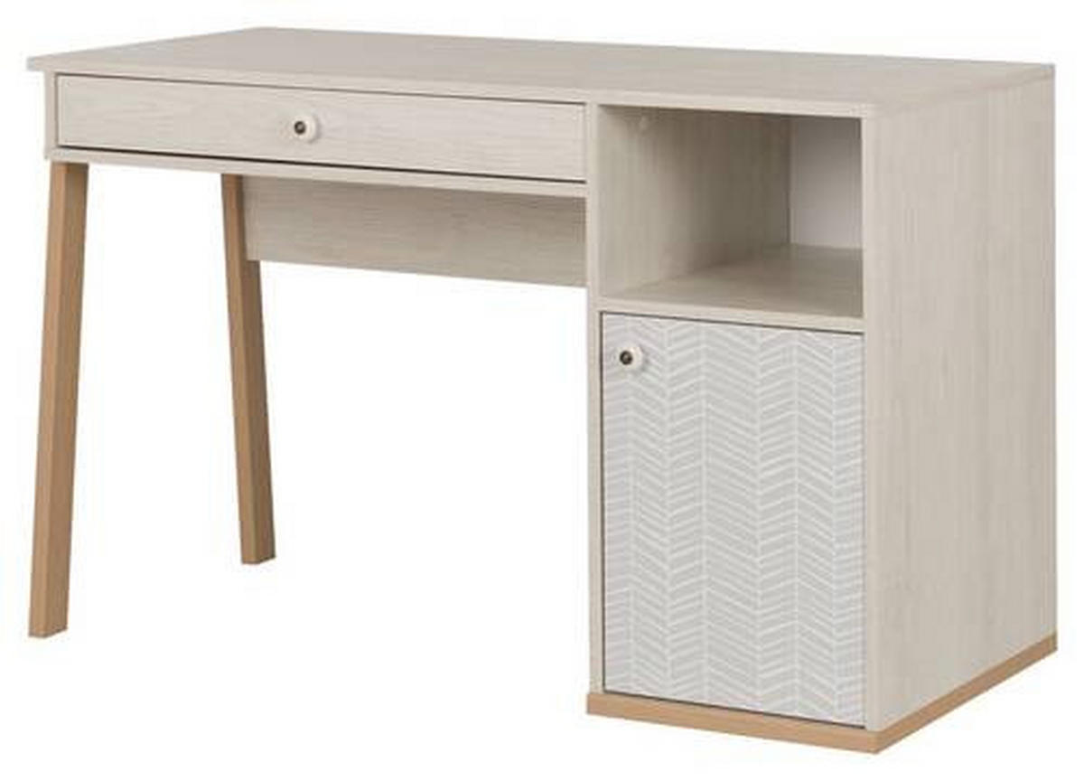 JUGENDSCHREIBTISCH 123/55/77 cm  - Kastanienfarben/Buchefarben, MODERN, Keramik/Holz (123/55/77cm) - MID.YOU
