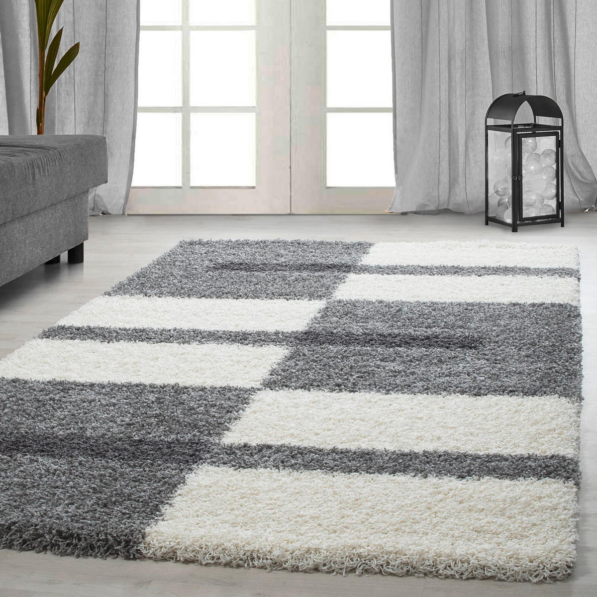 HOCHFLORTEPPICH 120/170 cm Gala 2505 Hellgrau  - Hellgrau, Design, Textil (120/170cm) - Novel