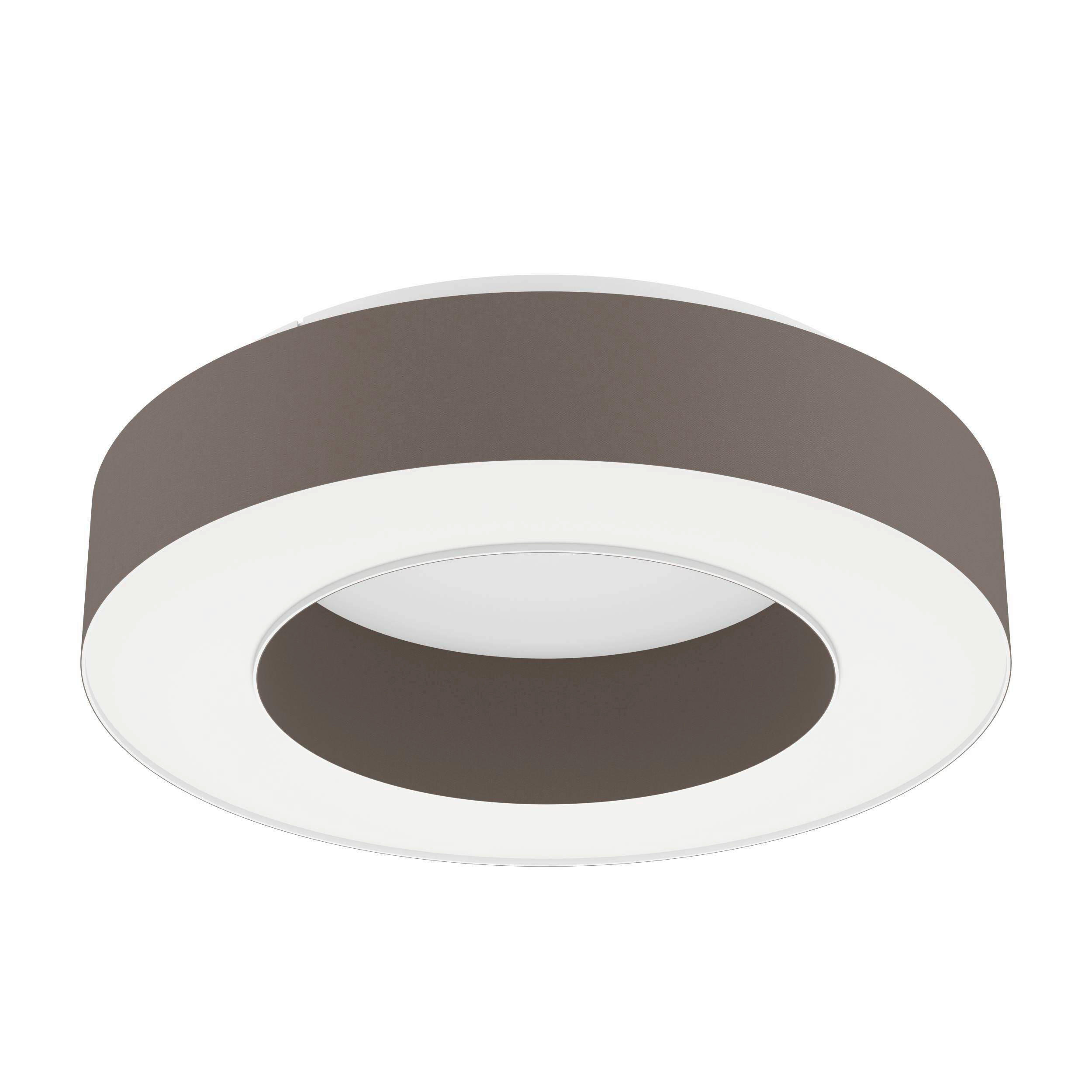 LED-DECKENLEUCHTE 53/13,5 cm   - Weiß/Cappuccino, Basics, Kunststoff/Textil (53/13,5cm) - Eglo