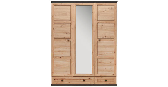 GARDEROBENSCHRANK 154/196,7/60,5 cm  - Anthrazit/Eiche Artisan, LIFESTYLE, Glas/Holzwerkstoff (154/196,7/60,5cm) - Xora