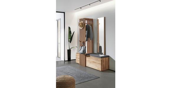 GARDEROBE  in 157/195/51 cm  - Eichefarben, Natur, Glas/Holz (157/195/51cm) - Linea Natura