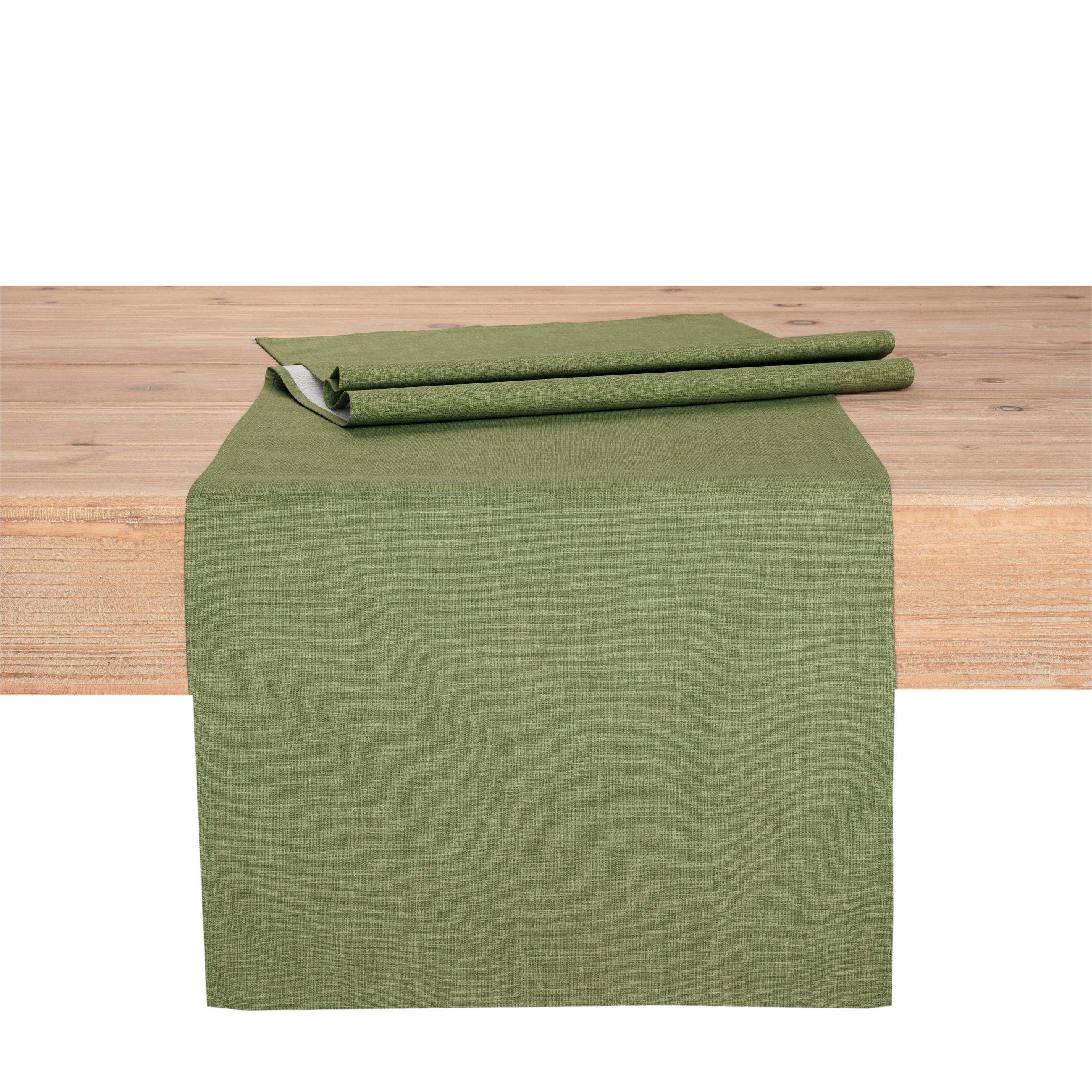 TISCHLÄUFER OSLO 40/140 cm  - Olivgrün, Basics, Textil (40/140cm) - Peyer Syntex