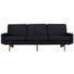 DREISITZER-SOFA in Textil Dunkelblau - Dunkelblau, Design, Holz/Textil (216/76/76cm) DREISITZER-SOFA in Textil Dunkelblau - Dunkelblau, Design, Holz/Textil (216/76/76cm)