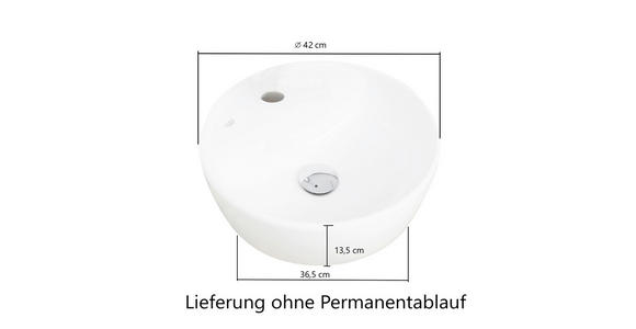 WASCHTISCHKOMBI 121 cm  - Graphitfarben/Weiß, Natur, Keramik/Holzwerkstoff (121cm) - Xora