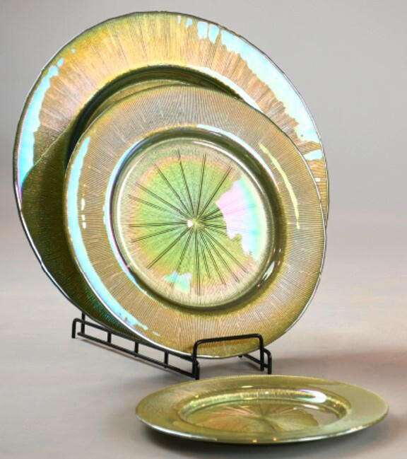 DEKOTELLER - Goldfarben, Basics, Glas (27/27/1,8cm)