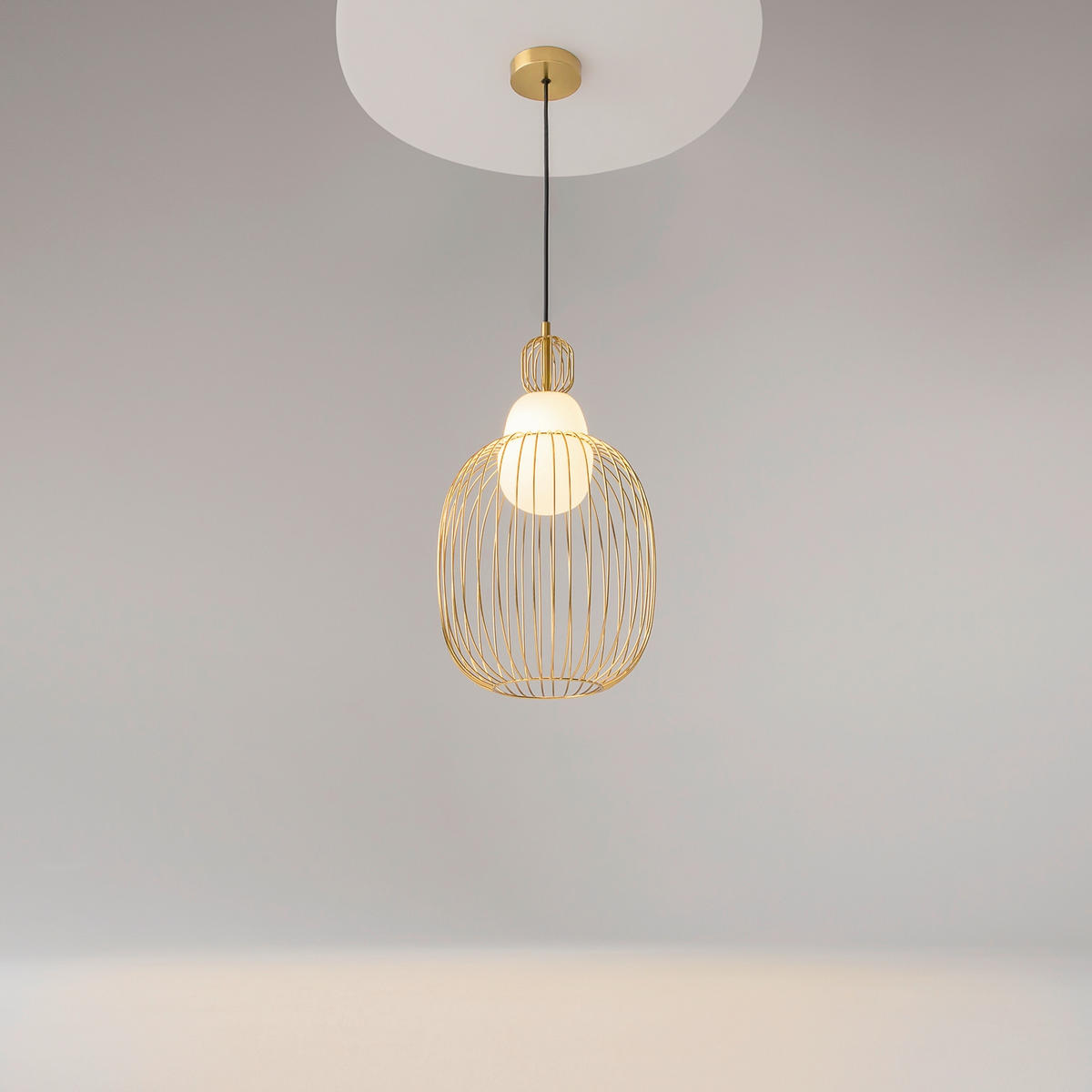 PENDELLAMPA Levitation 25.8/348 cm  - mässingsfärgad, Design, metall (25.8/348cm) - MAYTONI