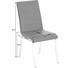 STUHL Lederlook Grau - Edelstahlfarben/Weiß, Design, Textil/Metall (44/95/53cm) - Dieter Knoll