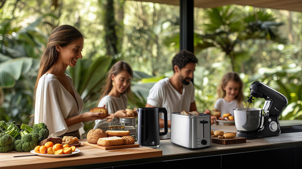 KÜCHENMASCHINE FOODIES COLLECTION  - Silberfarben/Schwarz, Basics, Kunststoff/Metall (41/24,5/39cm) - BERGNER