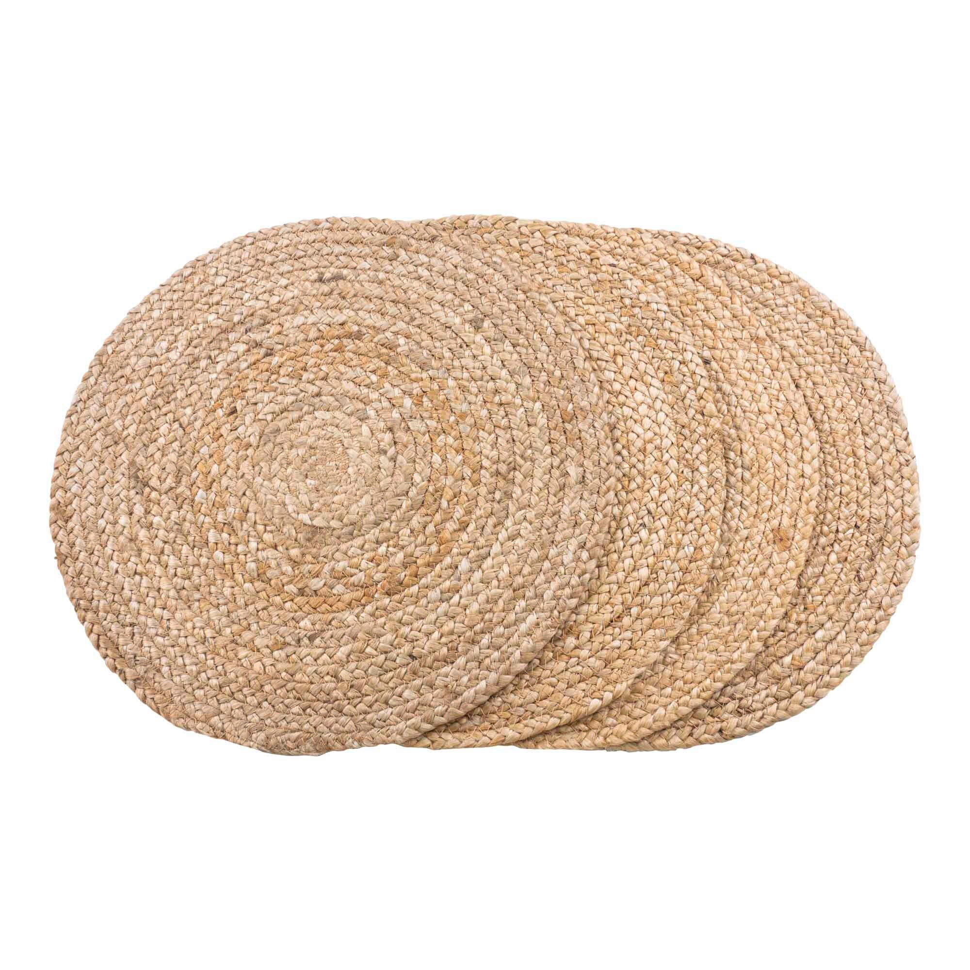 TISCHSET Bombay Textil Struktur Naturfarben 4 Stück 38 cm  - Naturfarben, Basics, Textil (38cm)