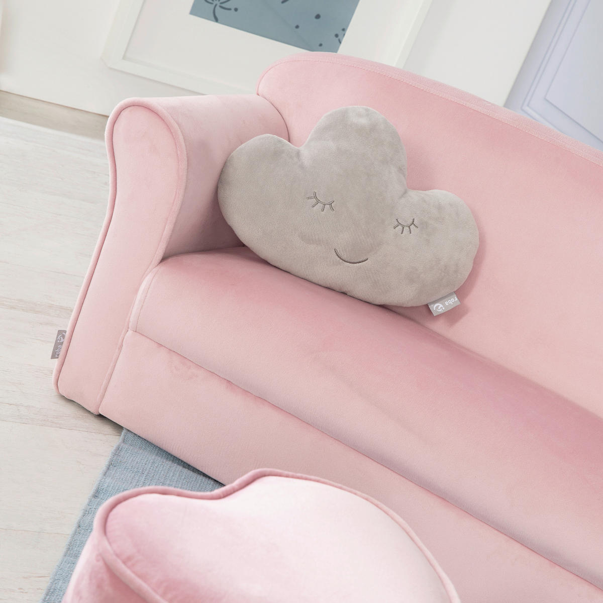 KINDERSOFA - Rosa, Basics, Textil (78/43/39cm) - Roba