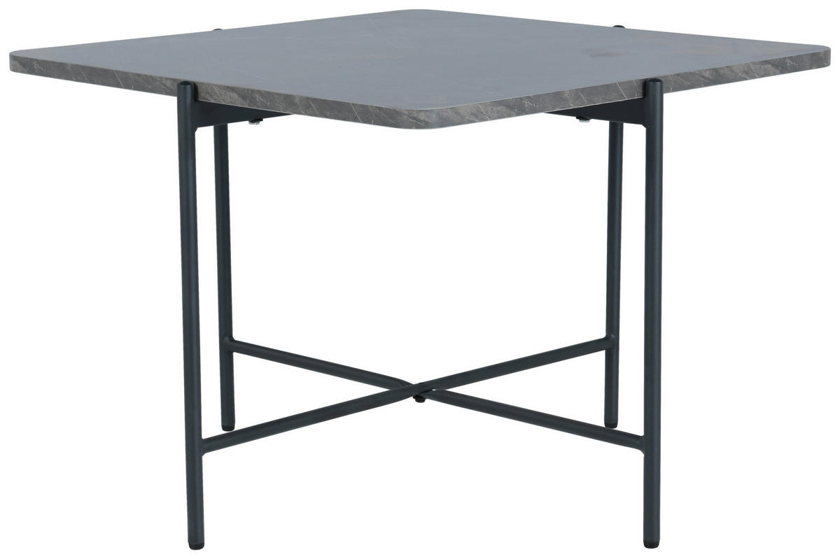 COUCHTISCH in Metall, Holzwerkstoff  - Schwarz/Grau, Design, Holzwerkstoff/Metall (60/45/60cm) - MID.YOU
