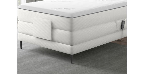 BOXSPRINGBETT 100/200 cm  in Creme  - Creme/Schwarz, Natur, Textil/Metall (100/200cm) - Esposa