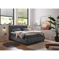 BOXSPRINGBETT 180/200 cm  Anthrazit  - Anthrazit/Schwarz, Modern, Holzwerkstoff/Kunststoff (180/200cm) - MID.YOU