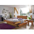 BALKENBETT Buche massiv 180/200 cm - Buchefarben, KONVENTIONELL, Holz (180/200cm) - Linea Natura