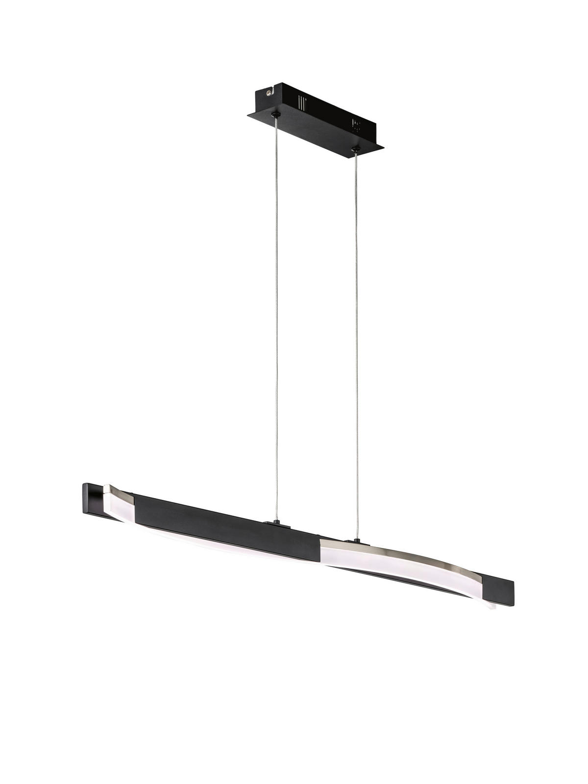 LED-HÄNGELEUCHTE 7,00/95,00/160 cm    - Schwarz, Trend, Metall (7,00/95,00/160cm) - Fischer & Honsel