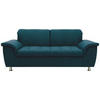 2-SITZER-SOFA in Webstoff Dunkelblau  - Chromfarben/Dunkelblau, KONVENTIONELL, Textil/Metall (190/81/105cm) - MID.YOU