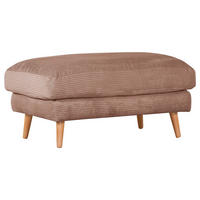 HOCKER in Textil Altrosa  - Altrosa/Naturfarben, Romantik / Landhaus, Holz/Textil (100/50/63cm) - Landscape