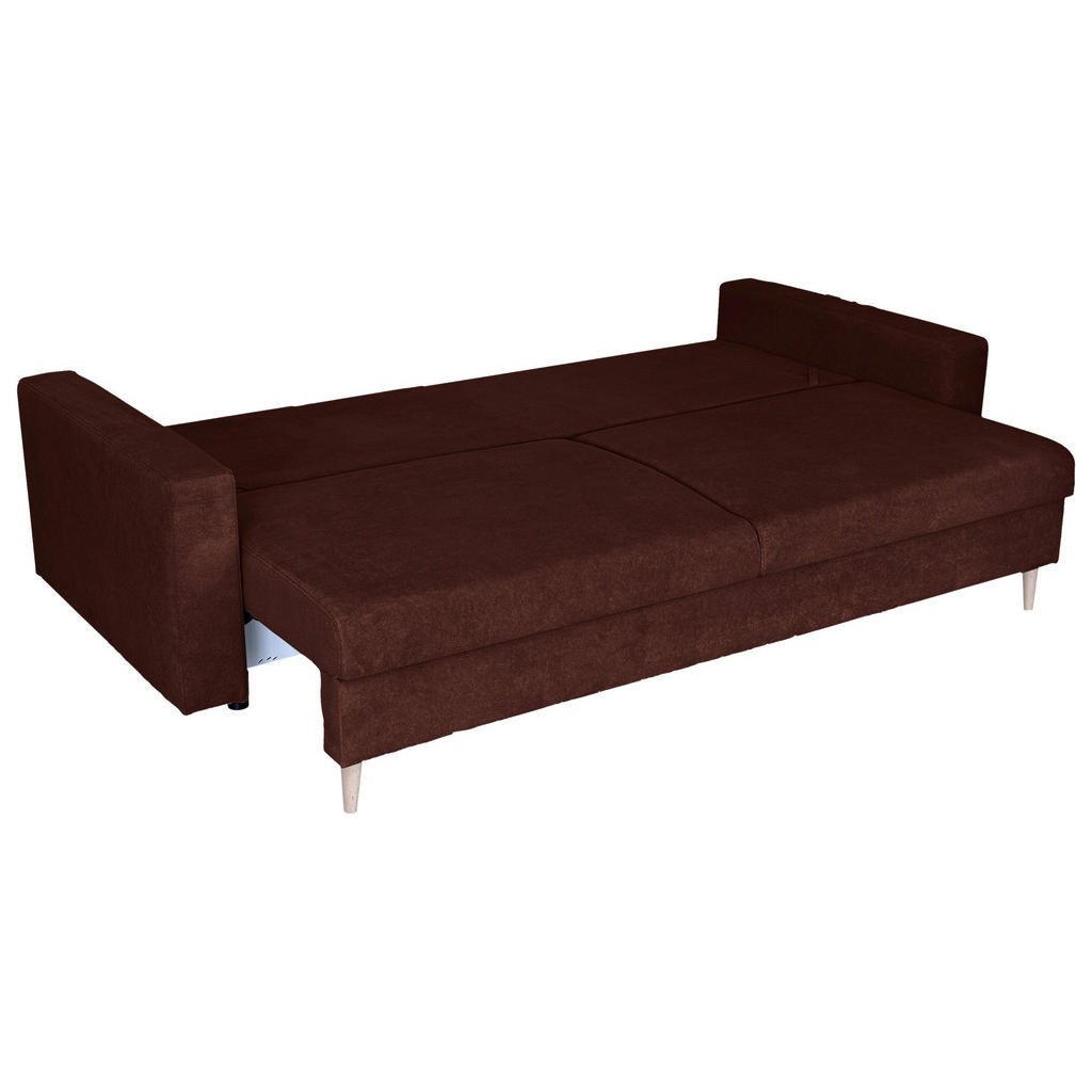 Thumbnail - Mid.you Schlafsofa, Rot, Textil, 3-Sitzer, Füllung: Polyurethan (PUR),Polyurethan (Pur), 220x96x98 cm, Made in EU, Liege...