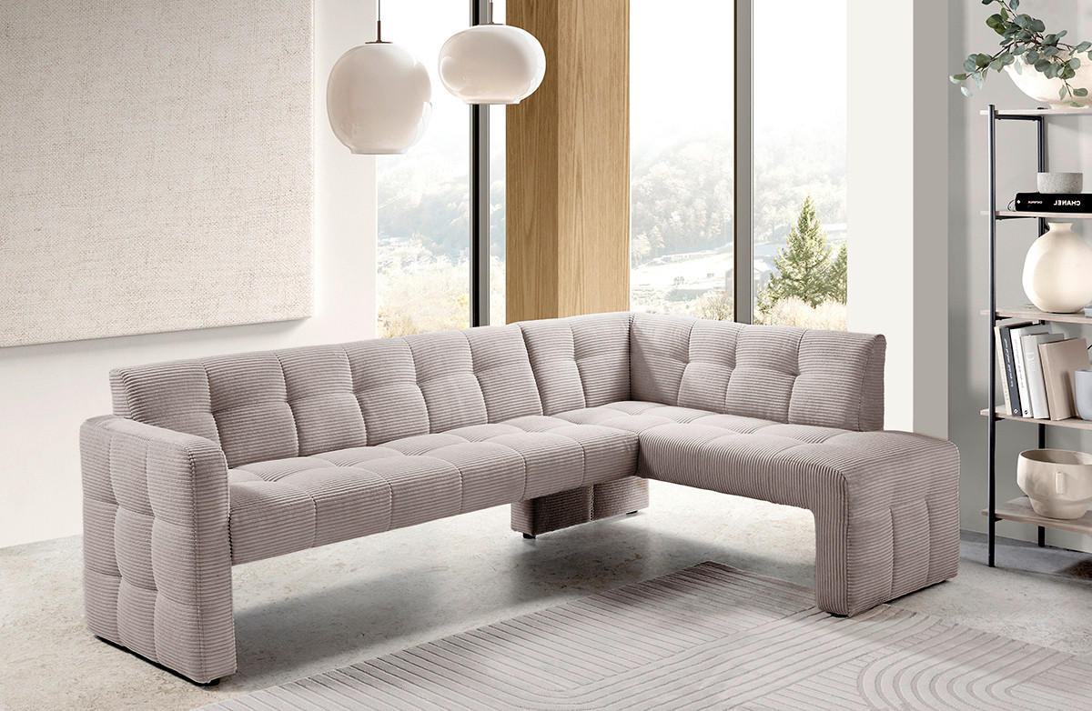ECKBANK 245/157 cm  in Cappuccino  - Schwarz/Cappuccino, MODERN, Holz/Holzwerkstoff (245/157cm) - Livetastic